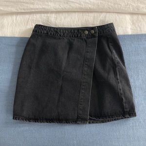 ASOS denim wrap skirt